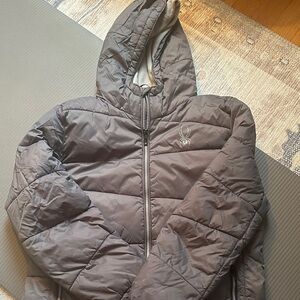 Spyder Kids Gray Hooded Jacket